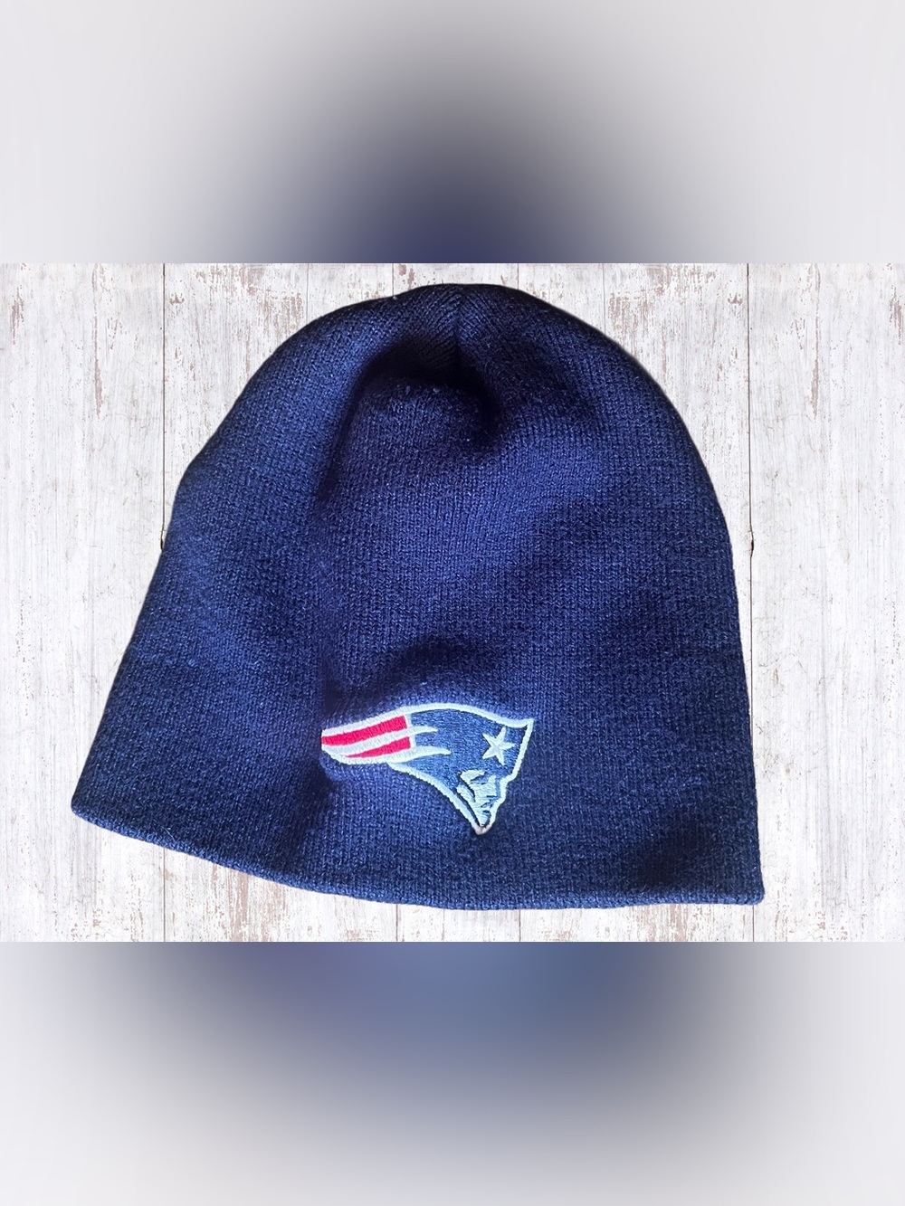 NEW Official NFL New England Patriots  Toddler/Preschool Beanie Hat 8”x18”